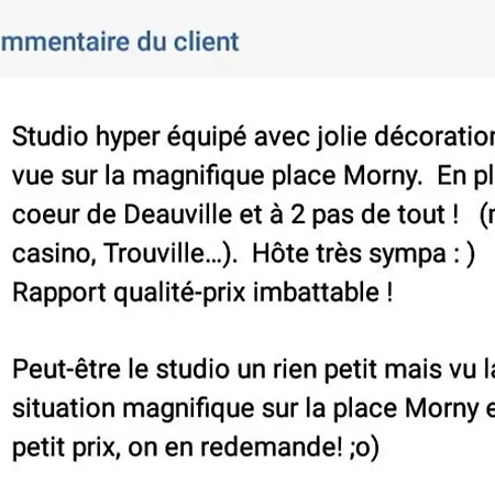 Studio Rue Olliffe Deauville